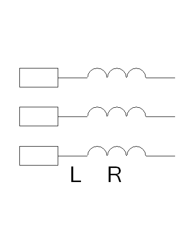Inductance Three-Phase (Linear) with series resistance