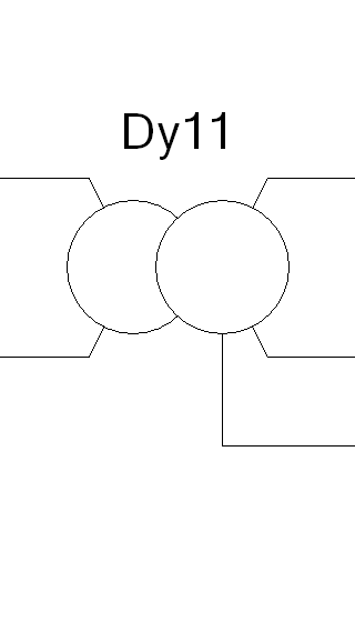 Dy11 Transformer three phase linear two winding